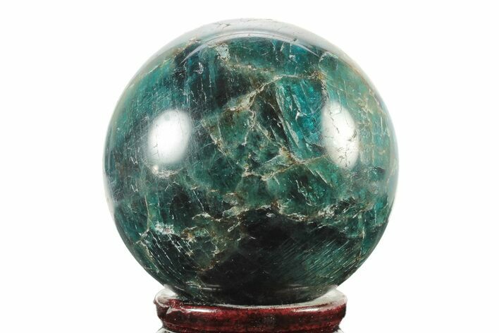 Bright Blue Apatite Sphere - Madagascar #241456